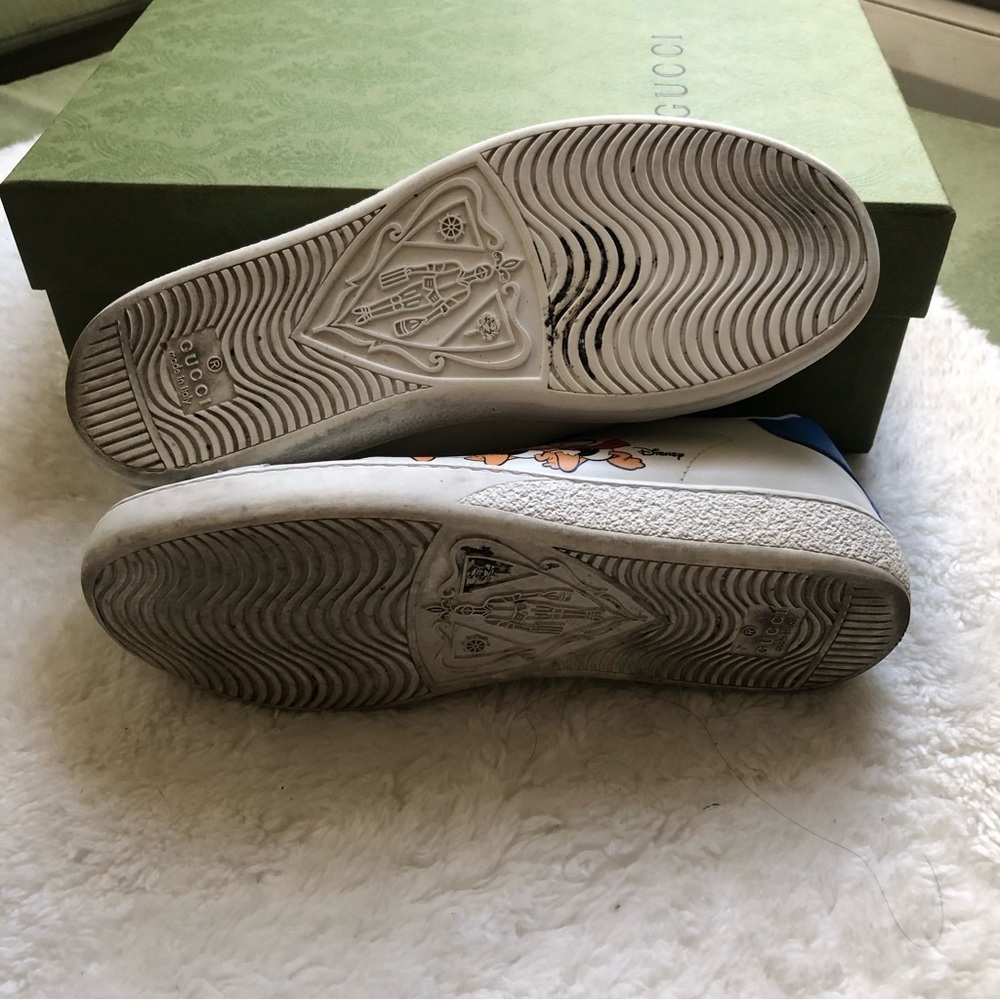 Gucci x Disney Size 36 (US 6) Huey Dewey Louie Ace Sneakers - Picture 5 of 11